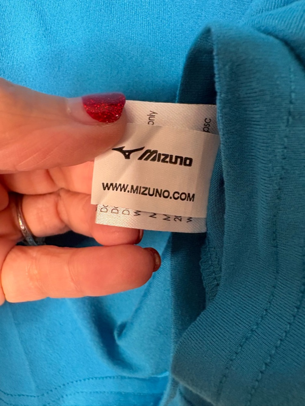 Mizuno Youth Large performance attack tee Diva Blue NEW - Picture 7 of 11